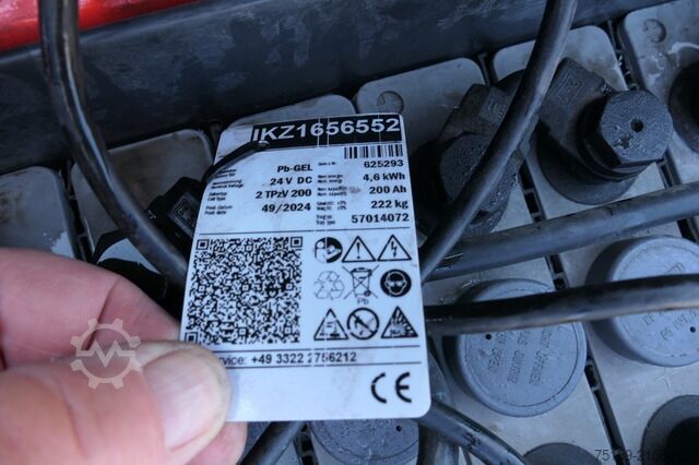 Handmatige palletwagen linde T16 Batterie 49/2024
