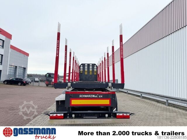 Log semitrailer Schwarzmüller 3-Achs Holzauflieger, Liftachse, MEHRFACH
