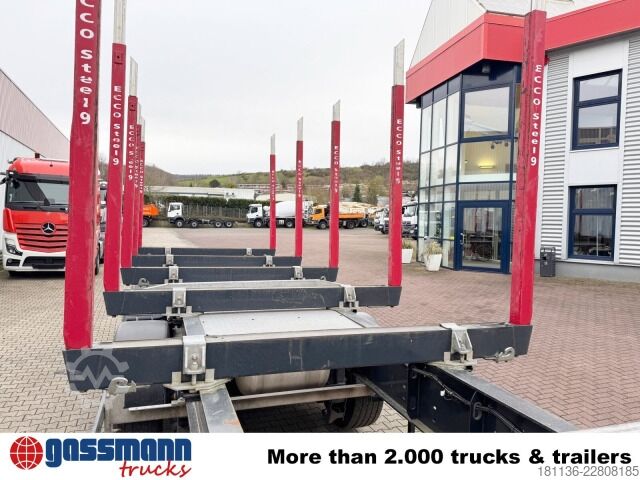Log semitrailer Schwarzmüller 3-Achs Holzauflieger, Liftachse, MEHRFACH