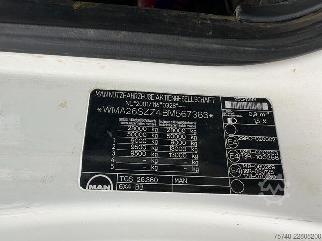 Crane MAN TGS 26.360 + PALFINGER PK 18001 -- 2X EXT. + RE...