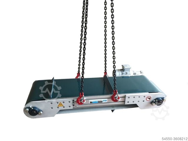 Bande transporteuse + séparateur magnétique de la bande transporteuse die magnetprofis 
