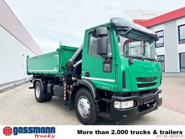 Kiper kamion Iveco EuroCargo ML160E28 4x2 mit Kran Hiab XS 088 ES-2