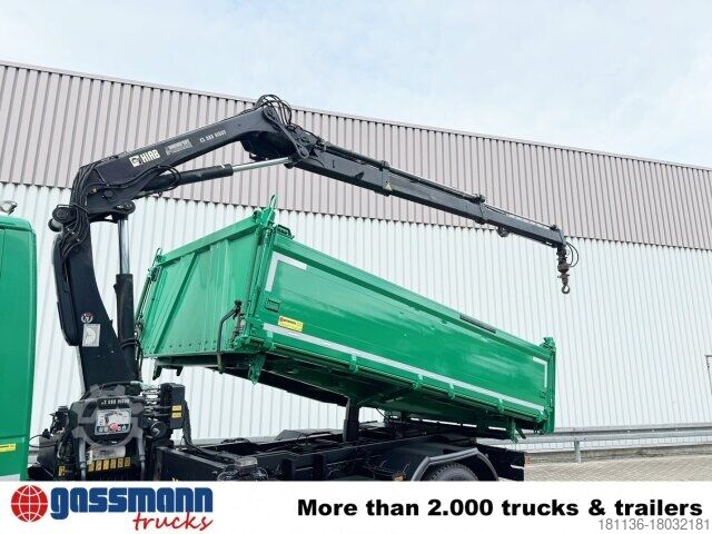 Kiper kamion Iveco EuroCargo ML160E28 4x2 mit Kran Hiab XS 088 ES-2