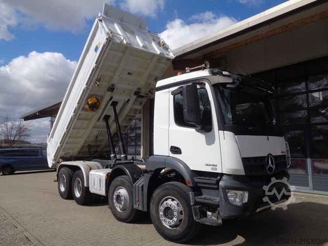Tipper truck MERCEDES-BENZ Arocs 3246 /Blattfederung/Bordmatik/Meiller