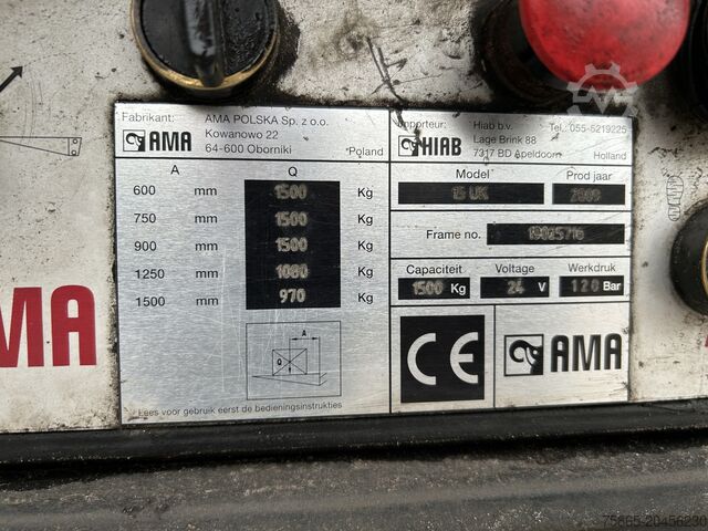 Schuifzeilen Pacton B1-001 City / Curtainside / Loadlift / NL Trailer