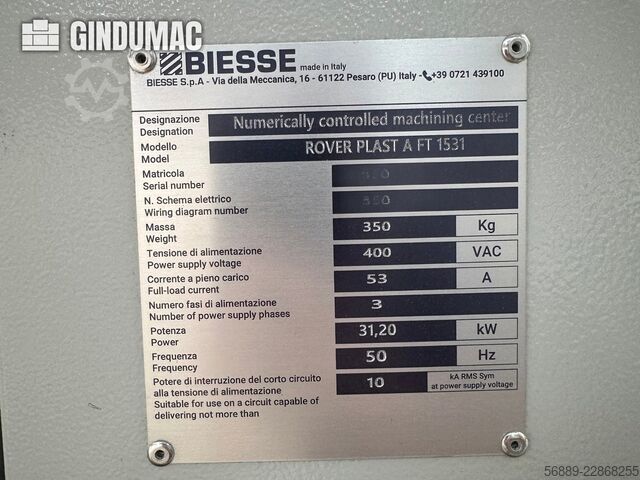  BIESSE ROVER PLAST A FT 1224