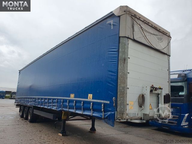 Nyitott ponyvás félpótkocsi SCHMITZ CARGOBULL SCS S3T Varios, Edscha, hydraul. Hubdach, TÜV