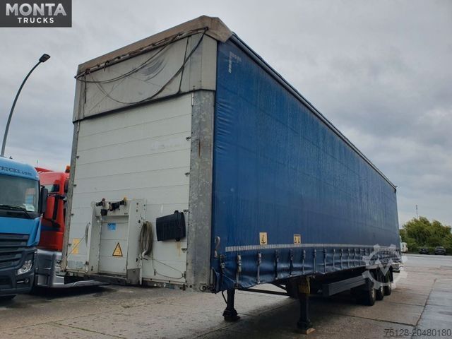 Nyitott ponyvás félpótkocsi SCHMITZ CARGOBULL SCS S3T Varios, Edscha, hydraul. Hubdach, TÜV