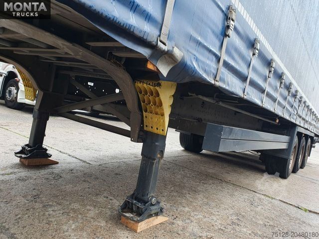 Nyitott ponyvás félpótkocsi SCHMITZ CARGOBULL SCS S3T Varios, Edscha, hydraul. Hubdach, TÜV
