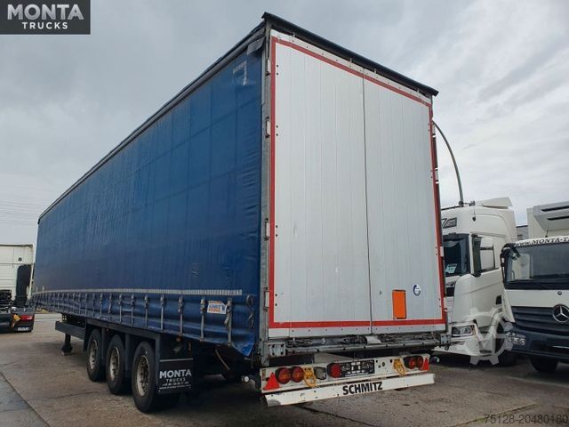 Nyitott ponyvás félpótkocsi SCHMITZ CARGOBULL SCS S3T Varios, Edscha, hydraul. Hubdach, TÜV