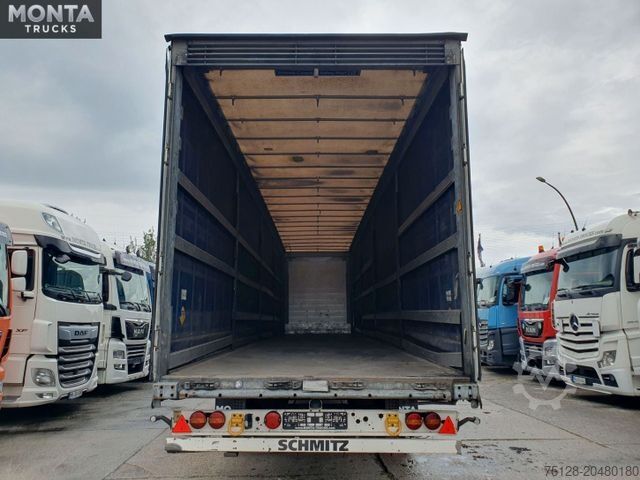 Nyitott ponyvás félpótkocsi SCHMITZ CARGOBULL SCS S3T Varios, Edscha, hydraul. Hubdach, TÜV