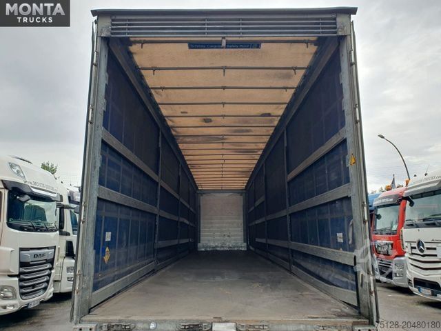 Nyitott ponyvás félpótkocsi SCHMITZ CARGOBULL SCS S3T Varios, Edscha, hydraul. Hubdach, TÜV