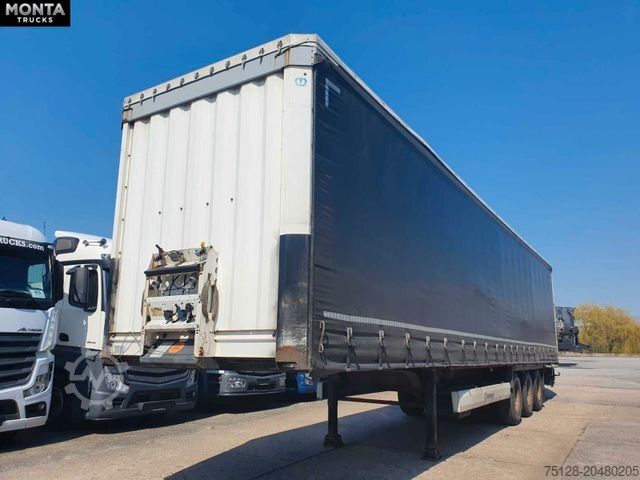 Nyitott ponyvás félpótkocsi KRONE SD Planenauflieger, Edscha, Liftachse,BPW