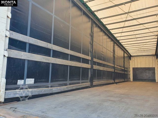 Nyitott ponyvás félpótkocsi KRONE SD Planenauflieger, Edscha, Liftachse,BPW