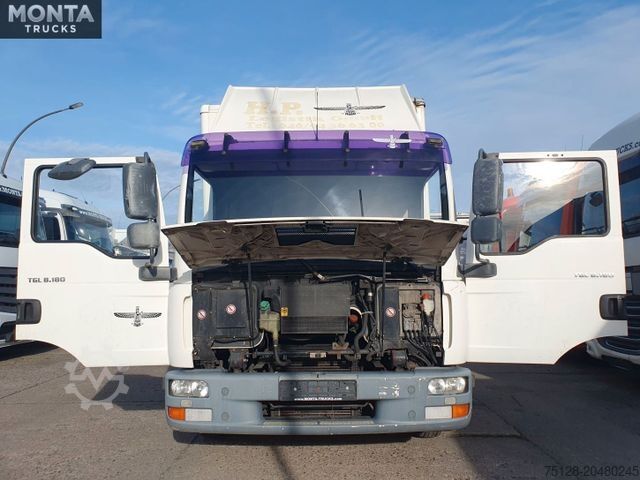 Dobozos furgon MAN TGL 8.180, Koffer, LBW, Schaltgetriebe,