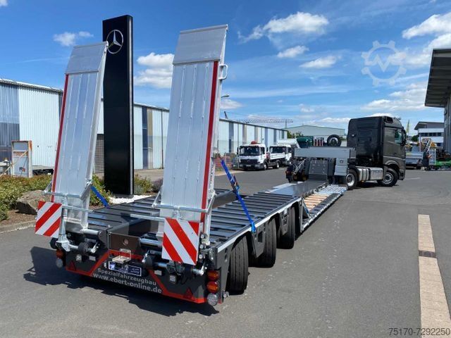 Tieflader-Sattelauflieger EBERT TLS 55 ATV / Tele / 39,5to Nutzlast