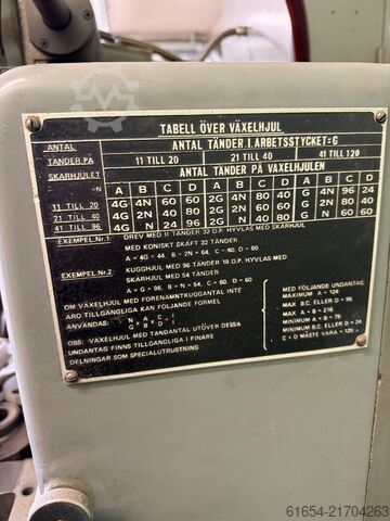 Gebrauchte Zahnradstoßmaschine, Fabrikat FELLWOS, Modell 7125 A FELLOWS 7125 A