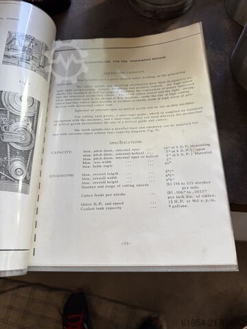 Gebrauchte Zahnradstoßmaschine, Fabrikat FELLWOS, Modell 7125 A FELLOWS 7125 A