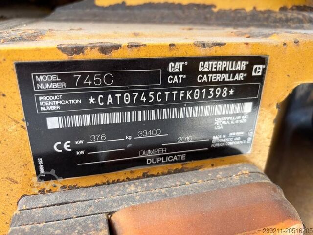 Kiepwagen Caterpillar 745 C