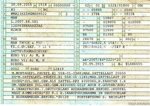 Volume trekker MAN TGX 18.440 / Mega / Retarder / 2 Tank