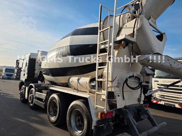 Betonmixer vrachtwagen MAN TGA 35.410 / 8X4 / 9 Kubik / German