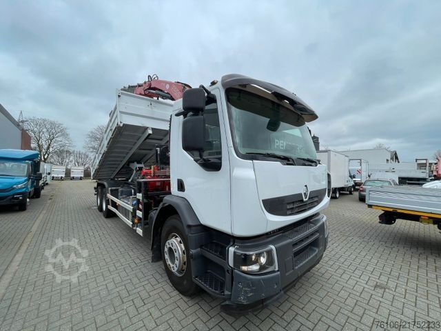 Macara montată pe camion RENAULT Premium Lander 310.26 6x4 Kipper /Kran