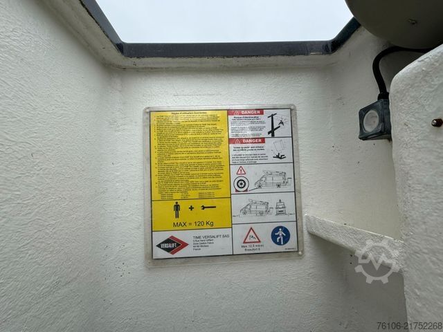 Podnośnik koszowy na samochodzie ciężarowym IVECO Daily 35S14 Hubarbeitsbühne Versalift 11,2 Meter