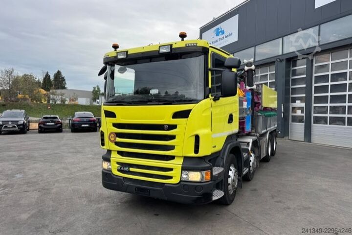 Camião-cisterna de vácuo SCANIA R480 8x4 Kaiser Aquastar 3 Recycler