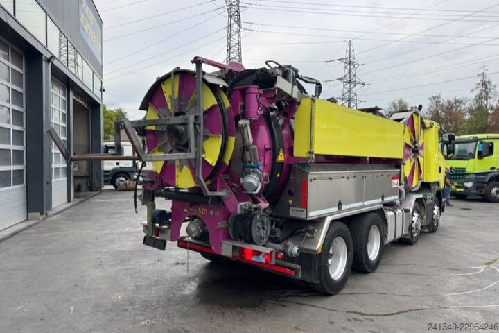 Camião-cisterna de vácuo SCANIA R480 8x4 Kaiser Aquastar 3 Recycler