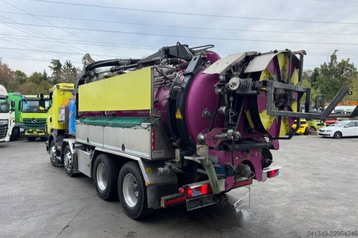 Camião-cisterna de vácuo SCANIA R480 8x4 Kaiser Aquastar 3 Recycler