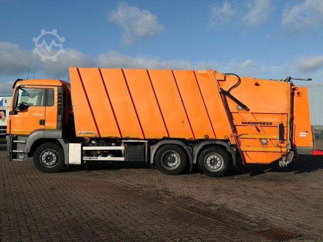 Vuilniswagen MAN 26.320 TGS BL 6x2, Faun, Vario Press, Zöller
