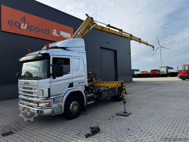Vrachtwagen met kraan Scania P114-340 + HIAB 19-5 crane + remote / Euro-3 / ...