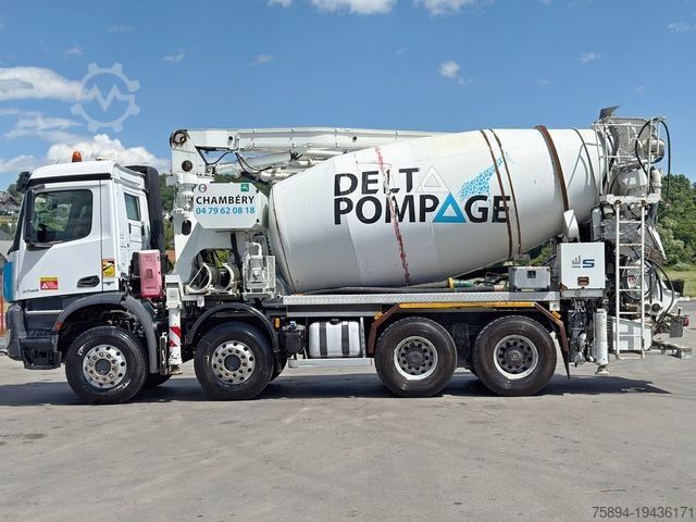 Betonpompwagen MERCEDES-BENZ AROCS 3743 * Betonpumpe + FUNK * 8x4 * TOP