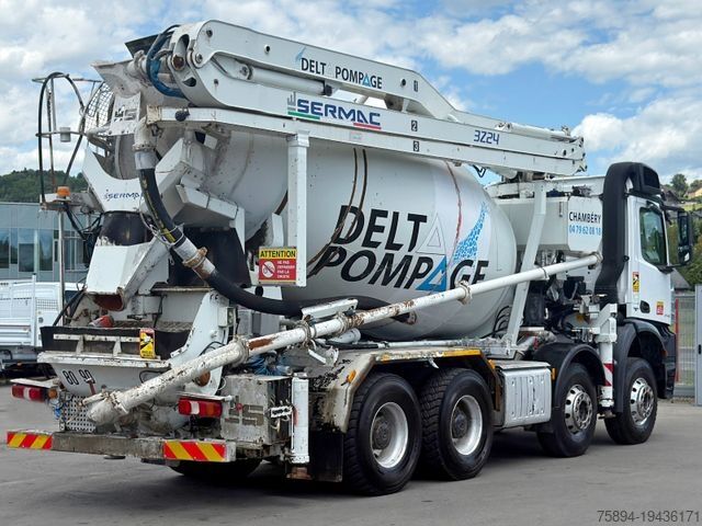 Betonpompwagen MERCEDES-BENZ AROCS 3743 * Betonpumpe + FUNK * 8x4 * TOP