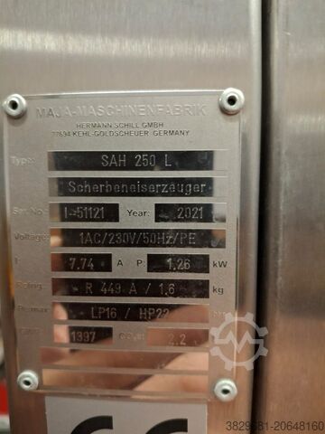 Industriële ijsmaker voor levensmiddelenkwaliteit MAJA SAH 250 Industrial Food-Grade Ice Maker