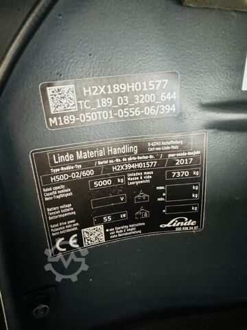 Dieselové vysokozdvižné vozíky Linde H 50 D-02/600 EVO 3B Kabine ZVG