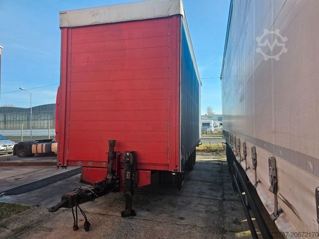 Reboque aberto com lona ACKERMANN-FRUEHAUF Tandem Gardine, Edscha,Hubdach