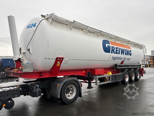 Silo semitrailer FELDBINDER KIP 63.3 + E-Hydraulik