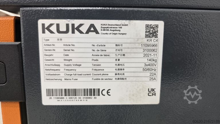 βιομηχανικό ρομπότ KUKA KR 210 R2700-2 (QUANTEC-2) +KL 4000