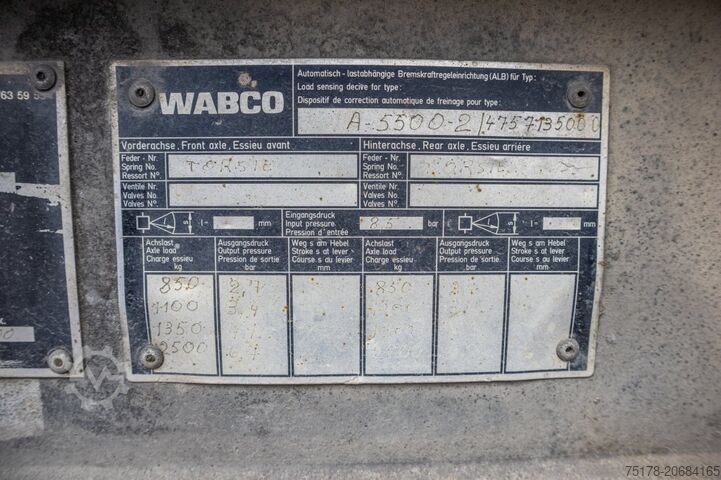 Dieplader TACK AANHANGWAGEN - 5500 KG