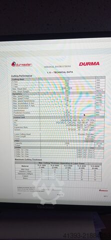 Laserový řezací stroj Durma Durmazlar HD-F 3015