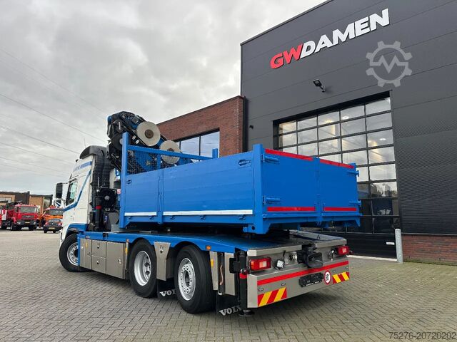 Crane truck Volvo FM 420 6x2 Trekker/Bakwagen HMF 4720 + Flyjib ,...
