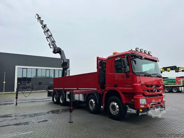 Autogru Mercedes-Benz Actros 4151 V8 8x4 Hiab 477 E-6, Winch Euro 5
