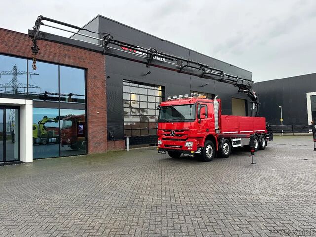 Autogru Mercedes-Benz Actros 4151 V8 8x4 Hiab 477 E-6, Winch Euro 5