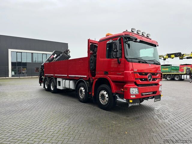 Autogru Mercedes-Benz Actros 4151 V8 8x4 Hiab 477 E-6, Winch Euro 5