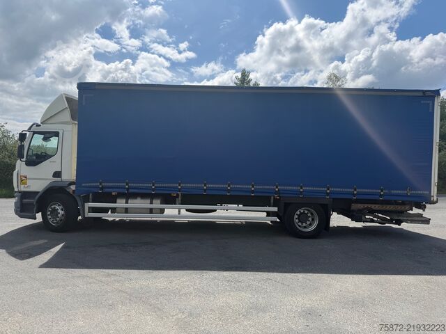 Camión plataforma con toldo DAF LF 290 19T EURO 6 TAULINER 8,85M