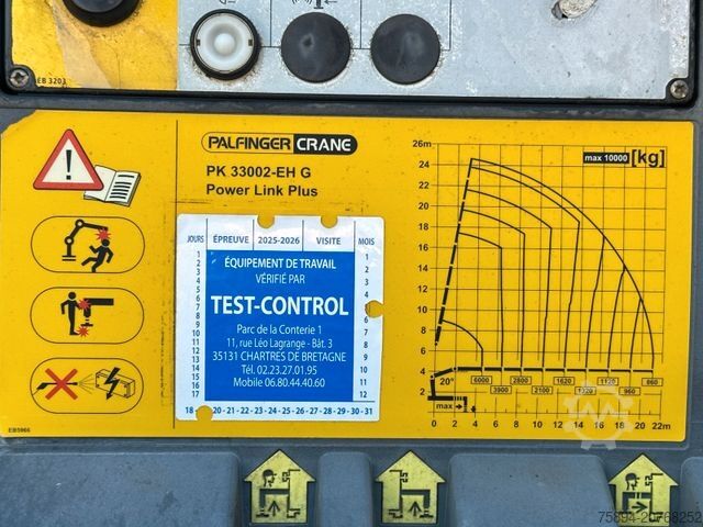 Truck mounted crane MAN TGA 33.480* Sattelzugmaschine * PK 33002-EH