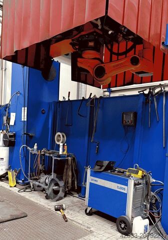 Robot on rotary gallow Cloos Qirox QRC 350 auf Drehgalgen