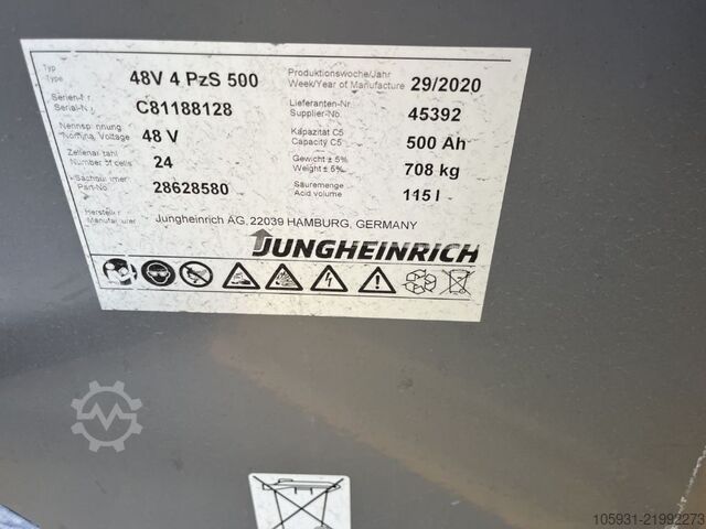 Elektrický 3kolový vysokozdvižný vozík Jungheinrich EFG213