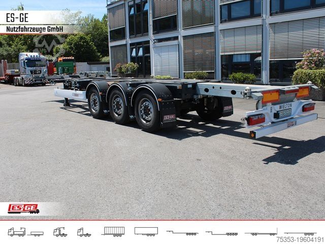 Semiremorcă cu caroserie interschimbabilă WIELTON 3-Achs-Containerchassis - multifunktional